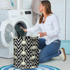 Geometric Skull Laundry Basket-grizzshop