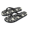 Geometric Skull Men's Flip Flops-grizzshop