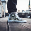 Geometric Skull Men's High Top Shoes-grizzshop