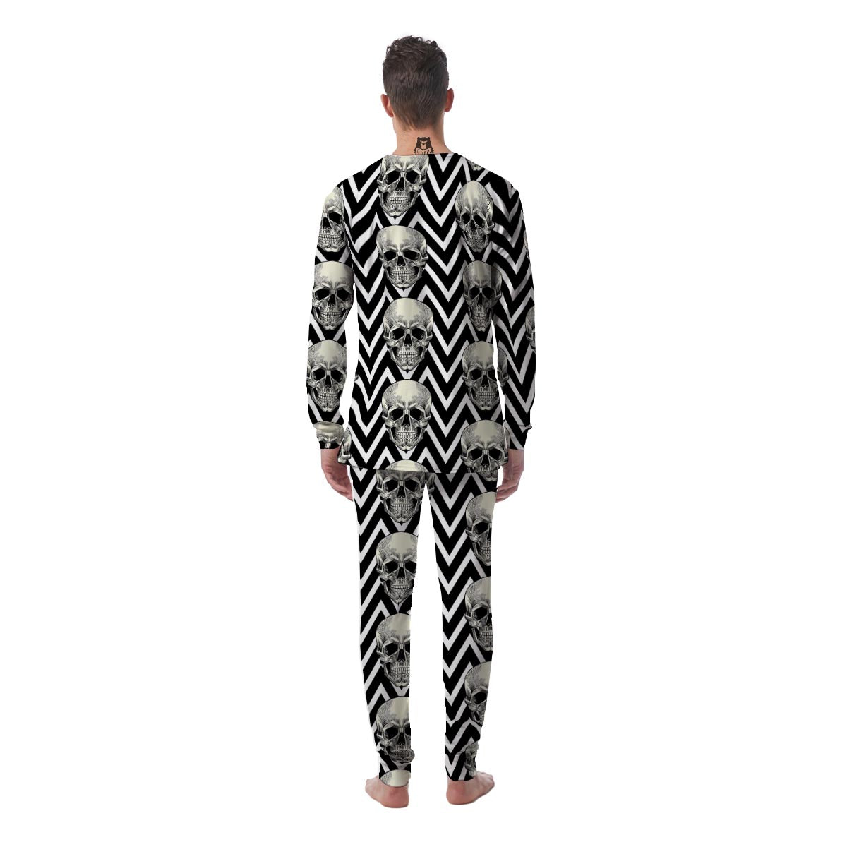 Geometric Skull Men's Pajamas-grizzshop