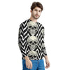 Geometric Skull Men's Sweatshirt-grizzshop