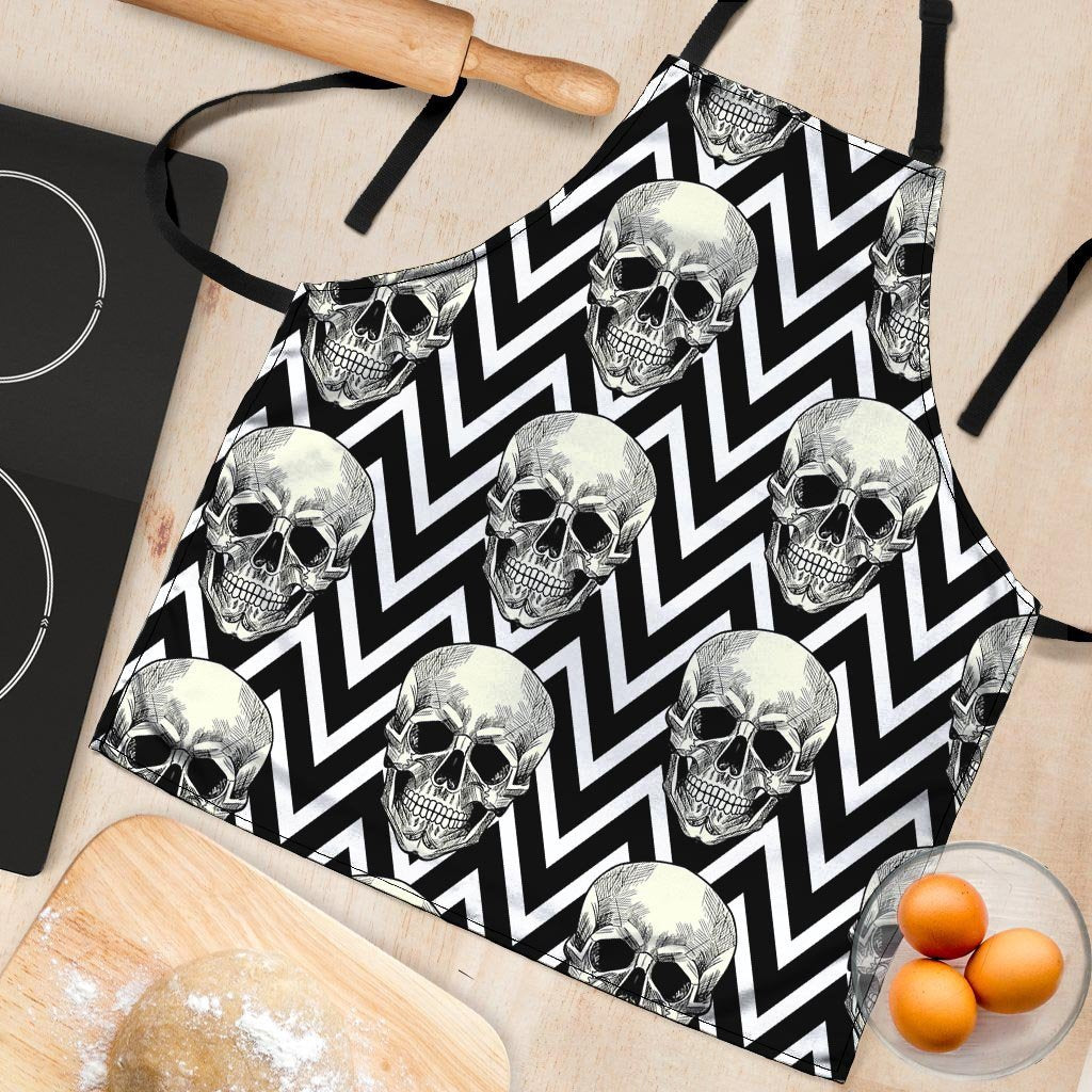 Geometric Skull Women's Apron-grizzshop