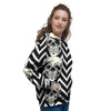 Geometric Skull Women's Hoodie-grizzshop