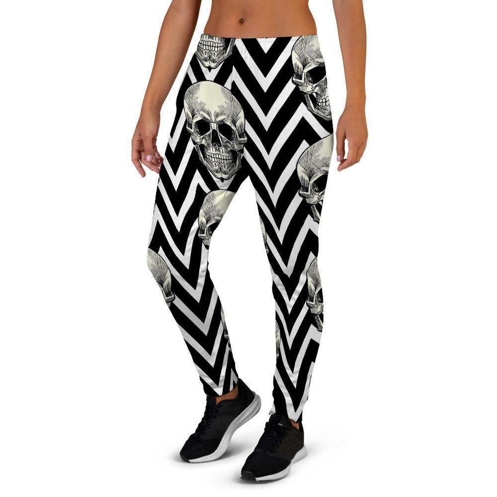 Geometric Skull Women's Joggers-grizzshop