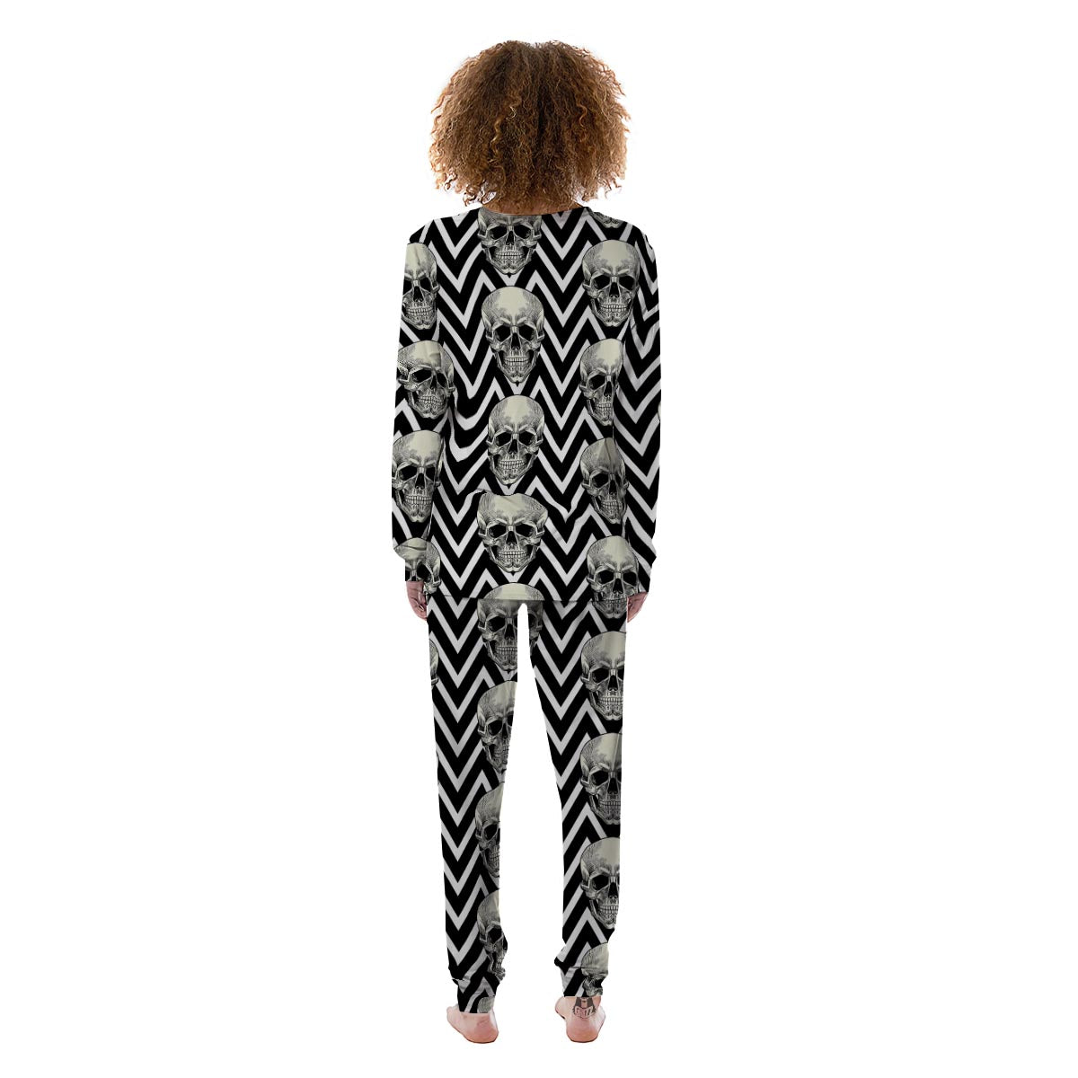 Geometric Skull Women's Pajamas-grizzshop