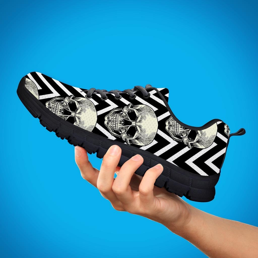 Geometric Skull Women's Sneakers-grizzshop