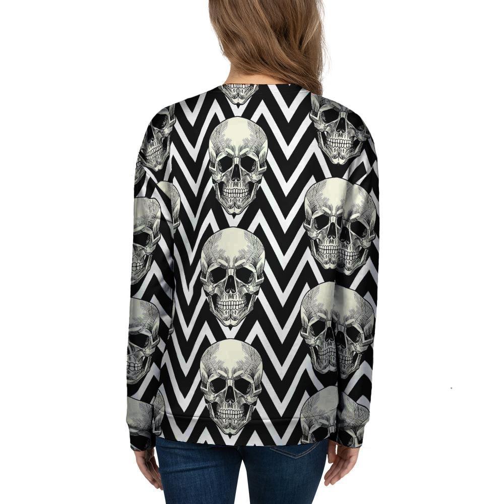 Geometric Skull Women's Sweatshirt-grizzshop