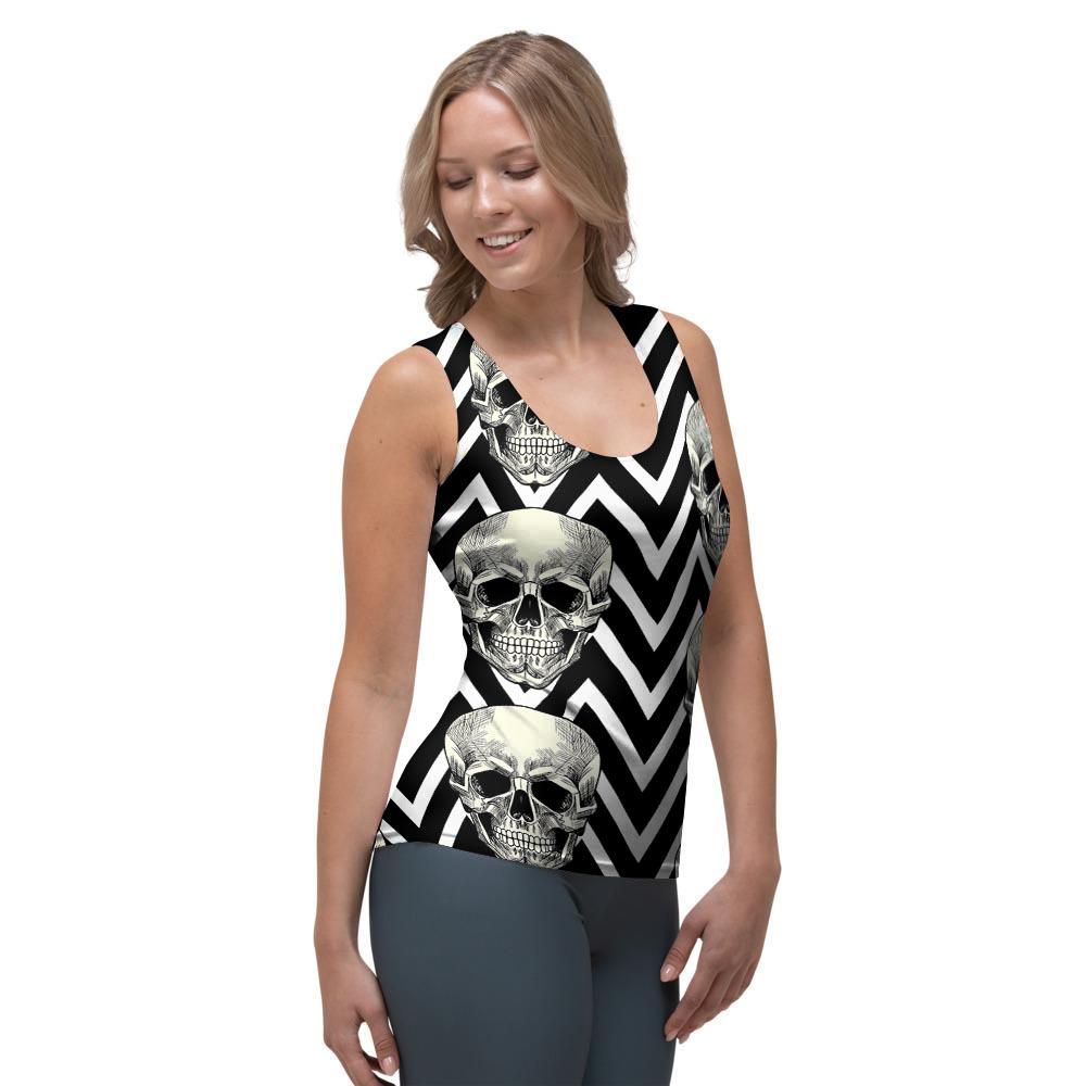 Geometric Skull Women's Tank Top-grizzshop