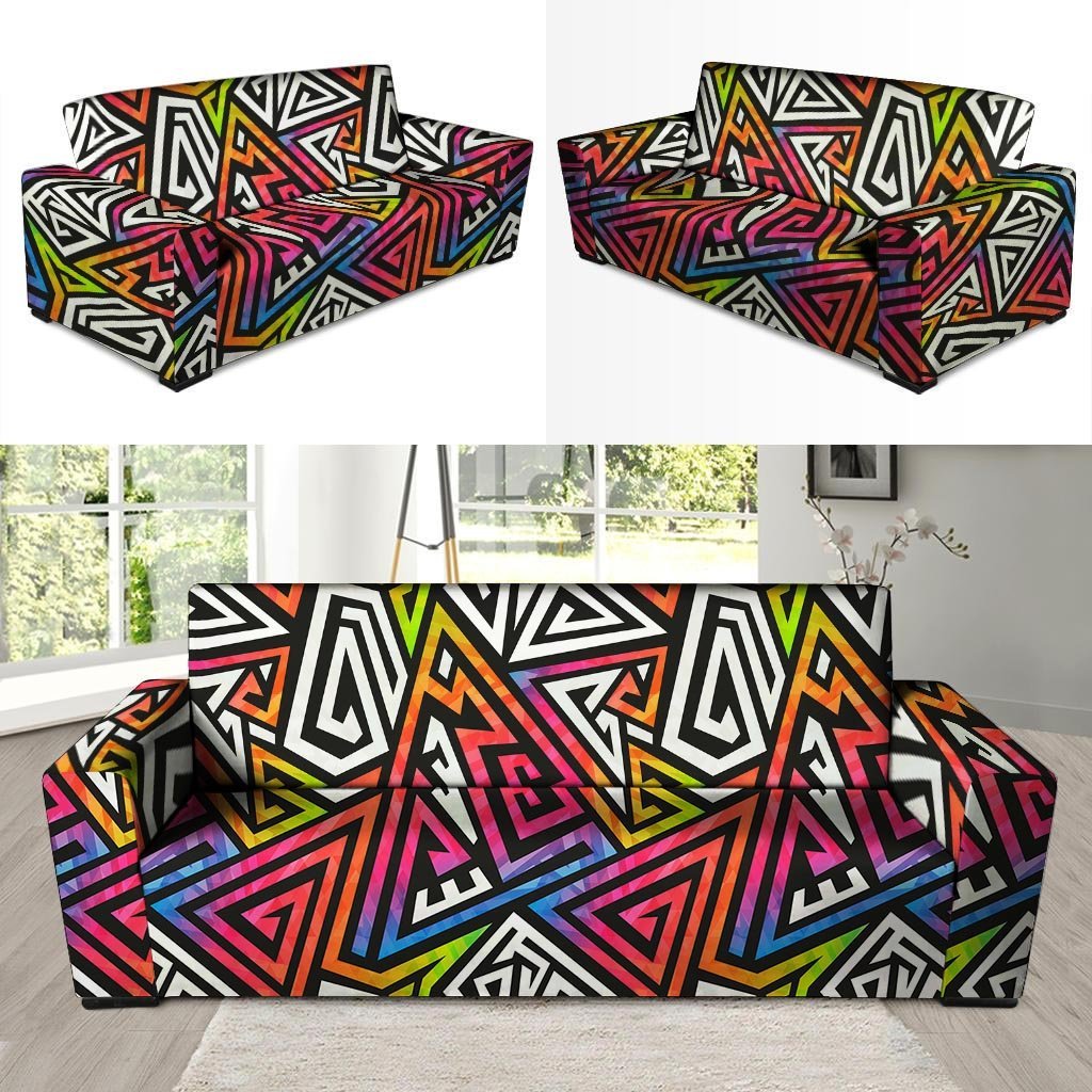 Geometric Sofa Cover-grizzshop