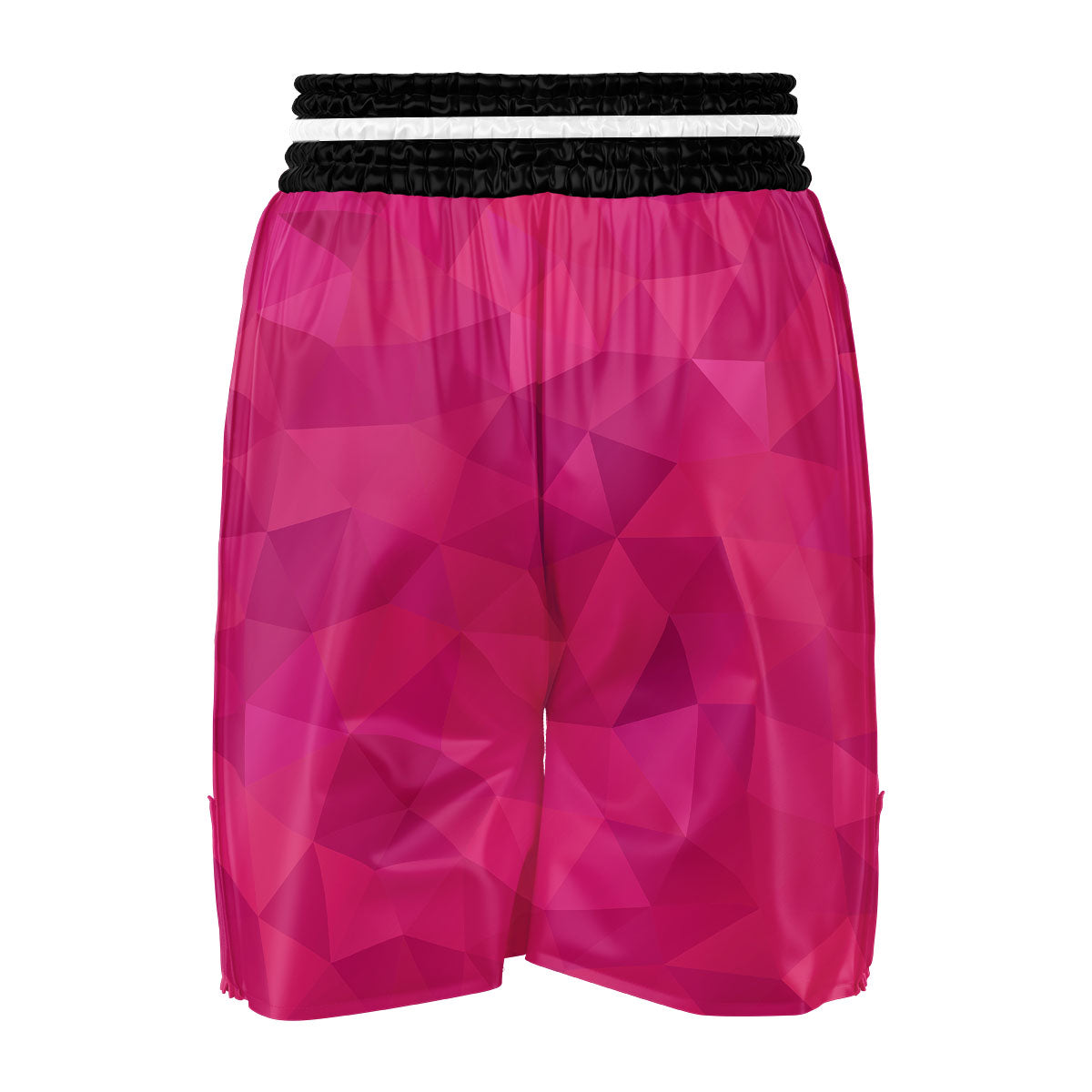 Geometric Square Pink Print Pattern Boxing Shorts-grizzshop