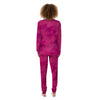 Geometric Square Pink Print Pattern Women's Pajamas-grizzshop