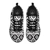 Geometric Tribal Aztec Print Pattern Black Sneaker-grizzshop