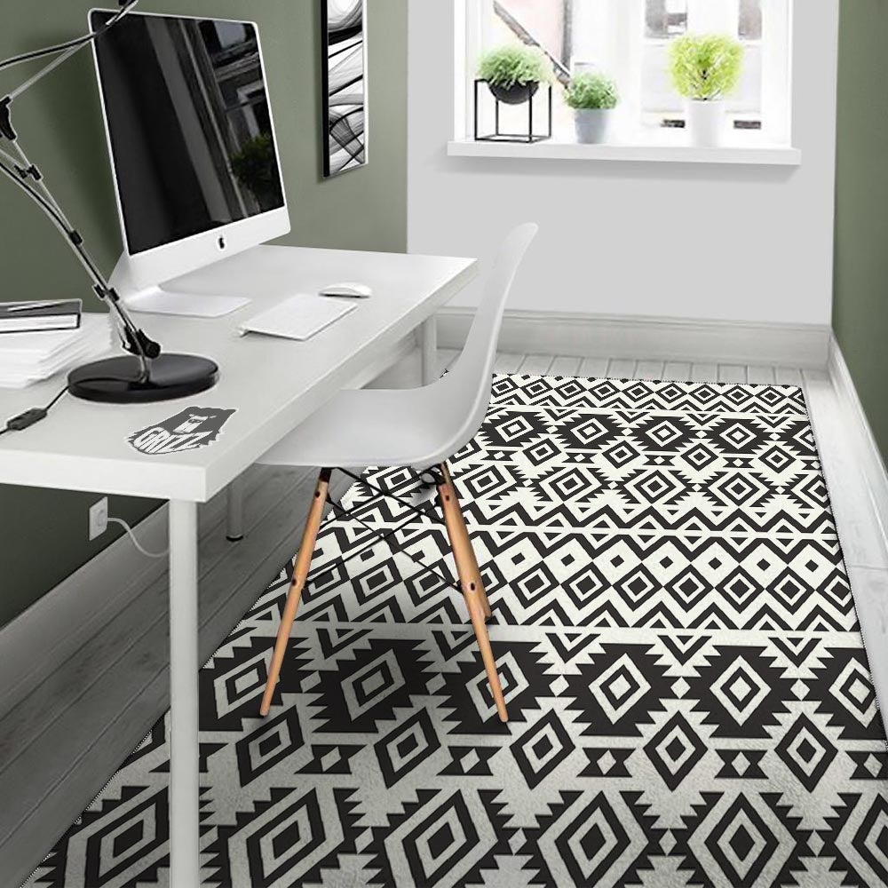 Geometric Tribal Aztec Print Pattern Floor Mat-grizzshop