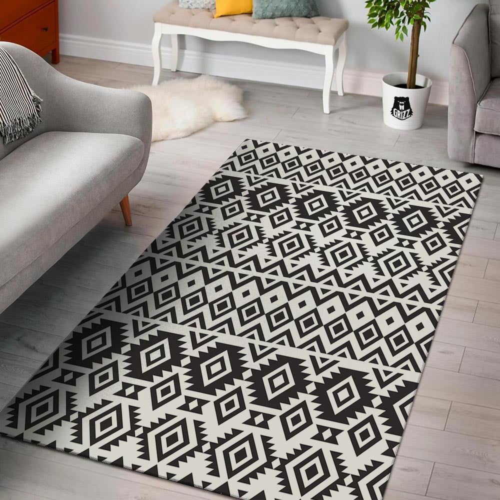 Geometric Tribal Aztec Print Pattern Floor Mat-grizzshop