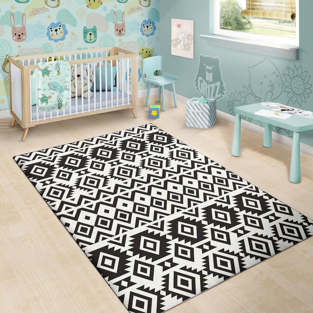 Geometric Tribal Aztec Print Pattern Floor Mat-grizzshop