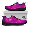 Geometric Violet Polygonal Print Black Sneaker-grizzshop