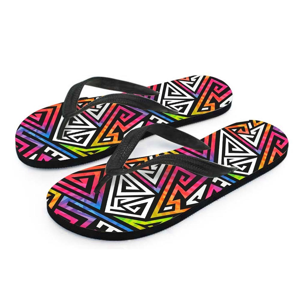 Geometric Women's Flip Flops-grizzshop