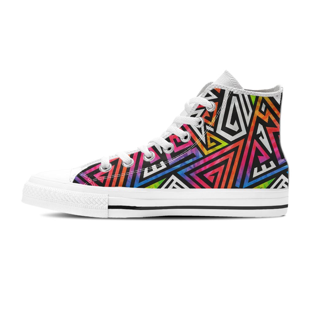 Geometric Women's High Top Shoes-grizzshop