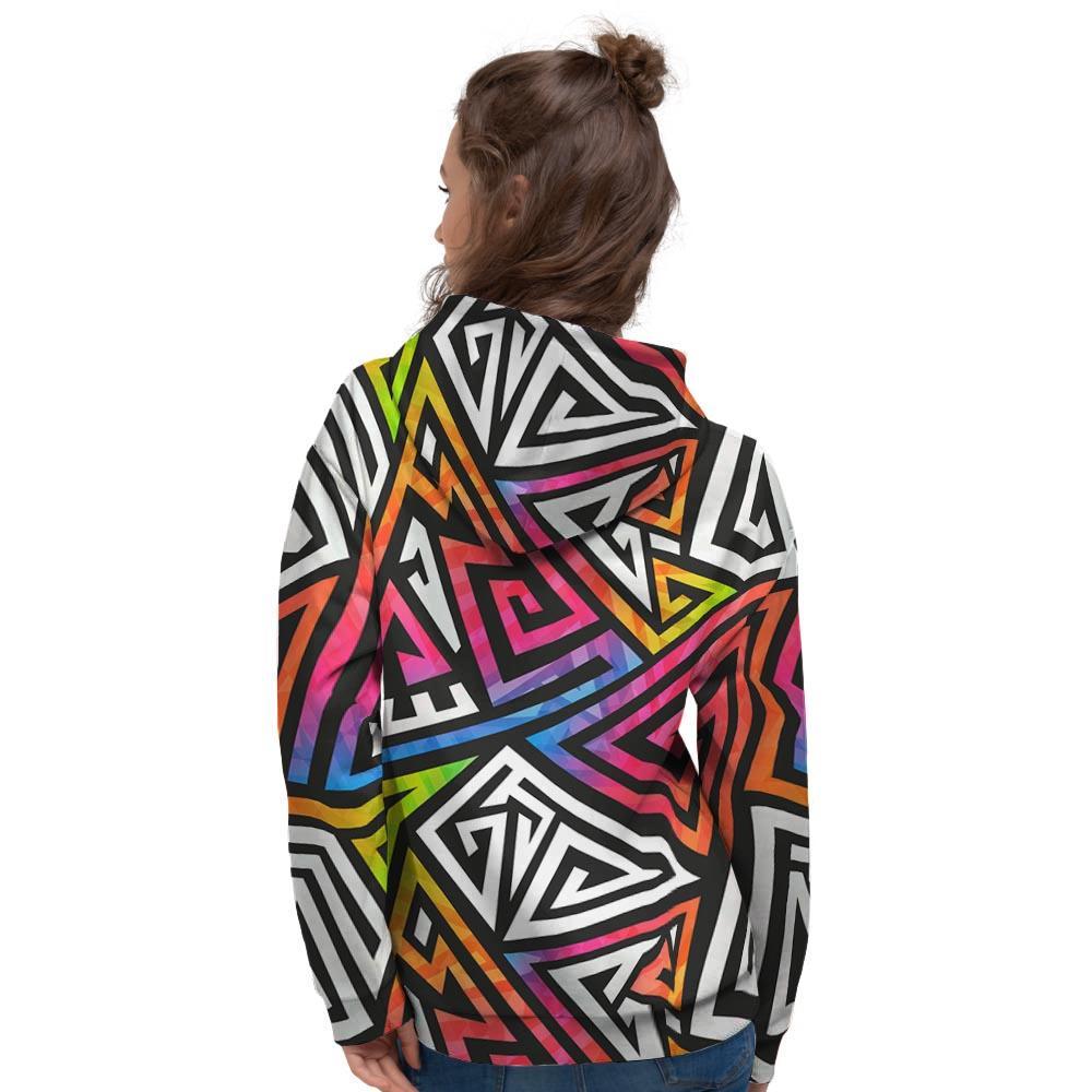 Geometric Women's Hoodie-grizzshop