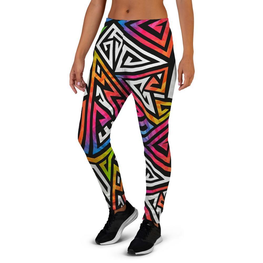 Geometric Women's Joggers-grizzshop