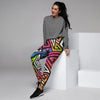 Geometric Women's Joggers-grizzshop