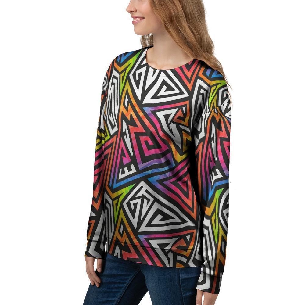 Geometric Women's Sweatshirt-grizzshop