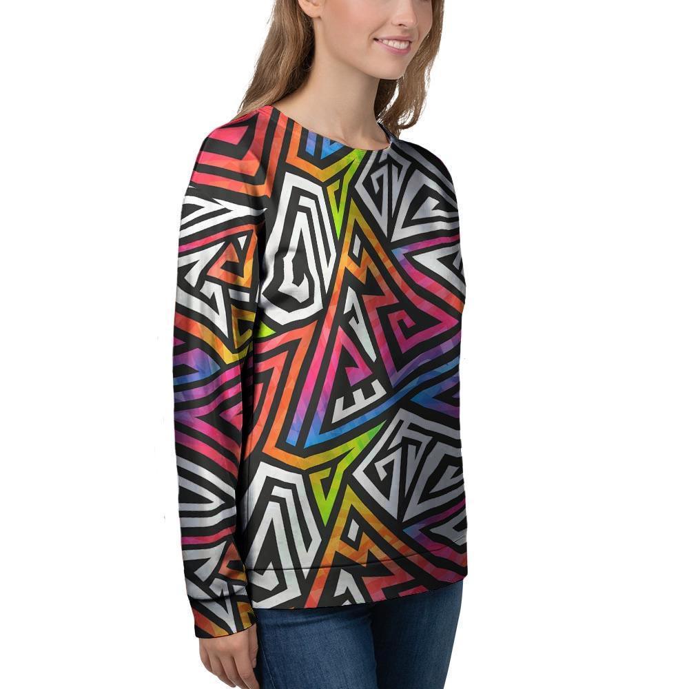 Geometric Women's Sweatshirt-grizzshop