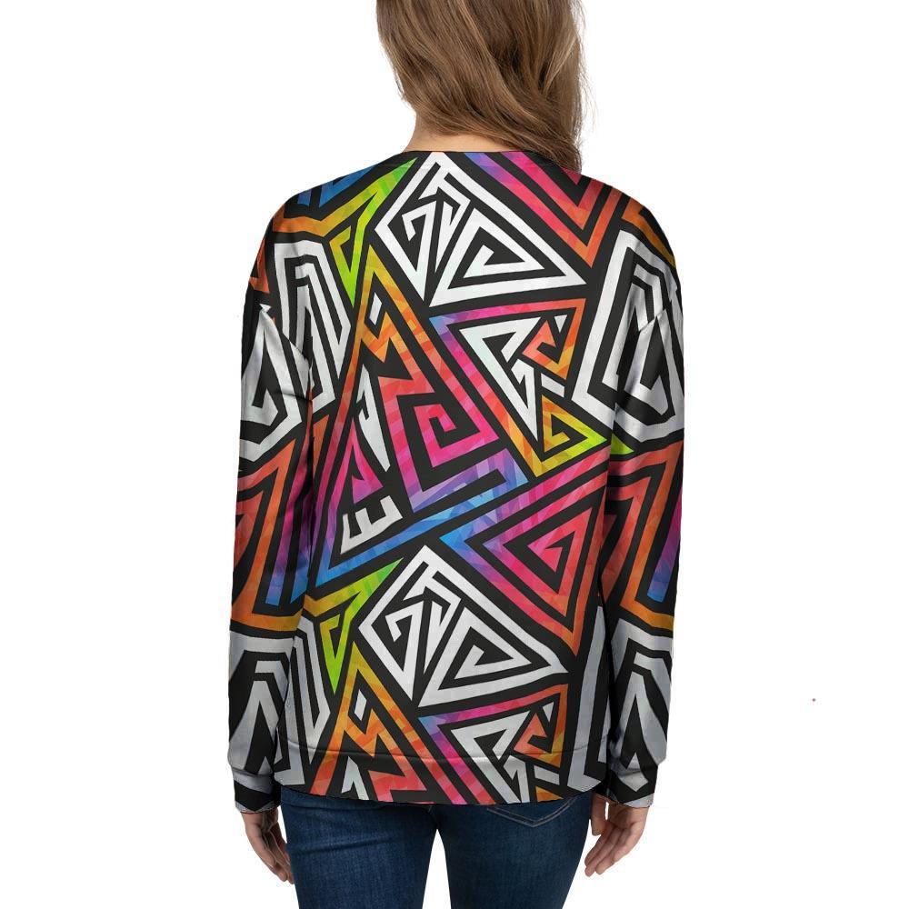 Geometric Women's Sweatshirt-grizzshop