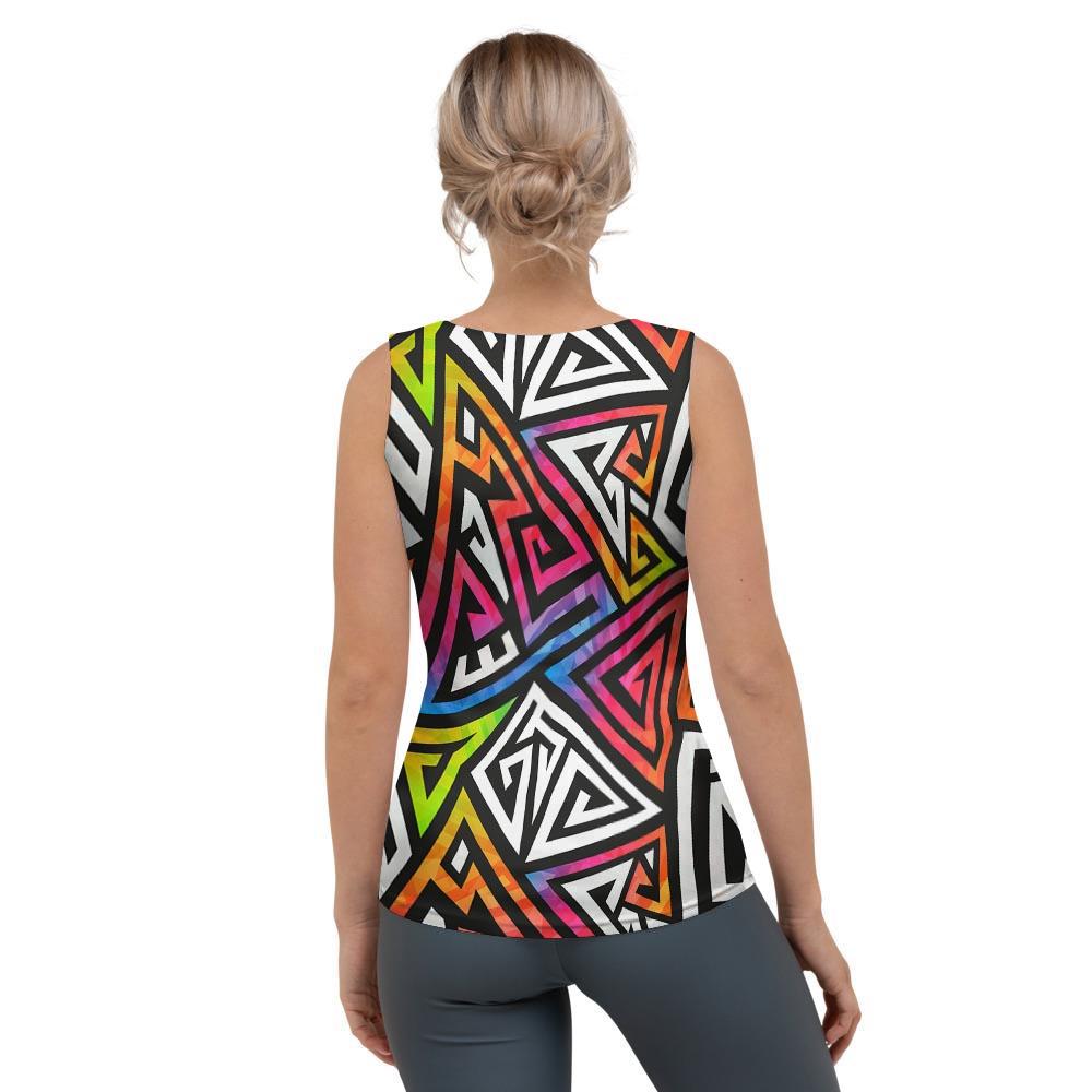 Geometric Women's Tank Top-grizzshop