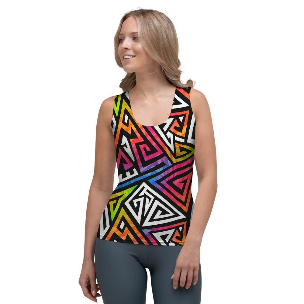 Geometric Women's Tank Top-grizzshop