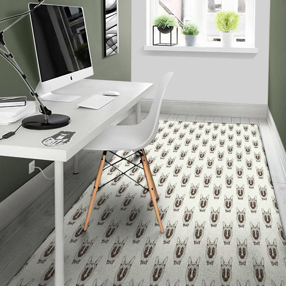 German Shepherd Drawing Print Pattern Floor Mat-grizzshop