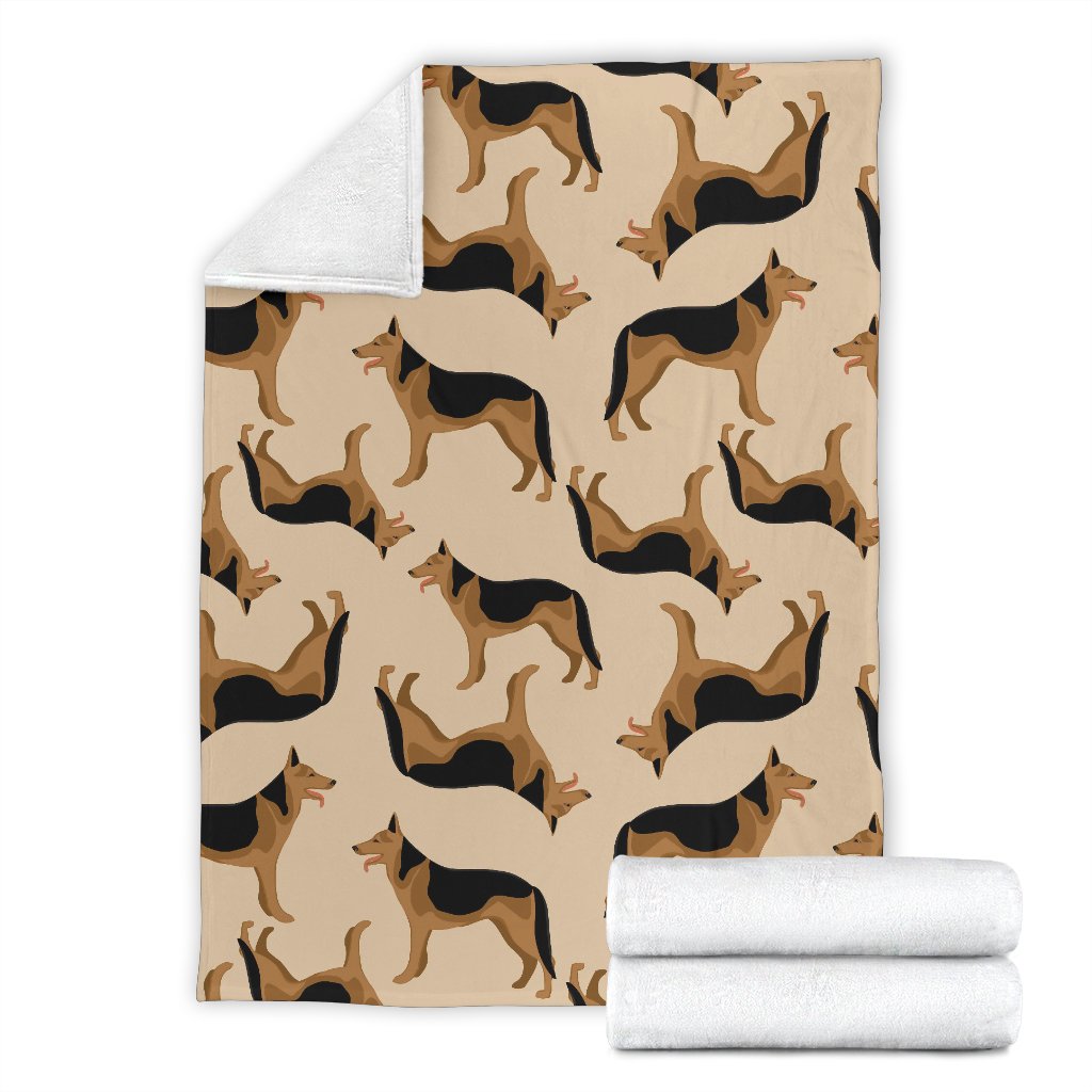 German Shepherd Pattern Print Blanket-grizzshop