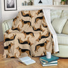 German Shepherd Pattern Print Blanket-grizzshop