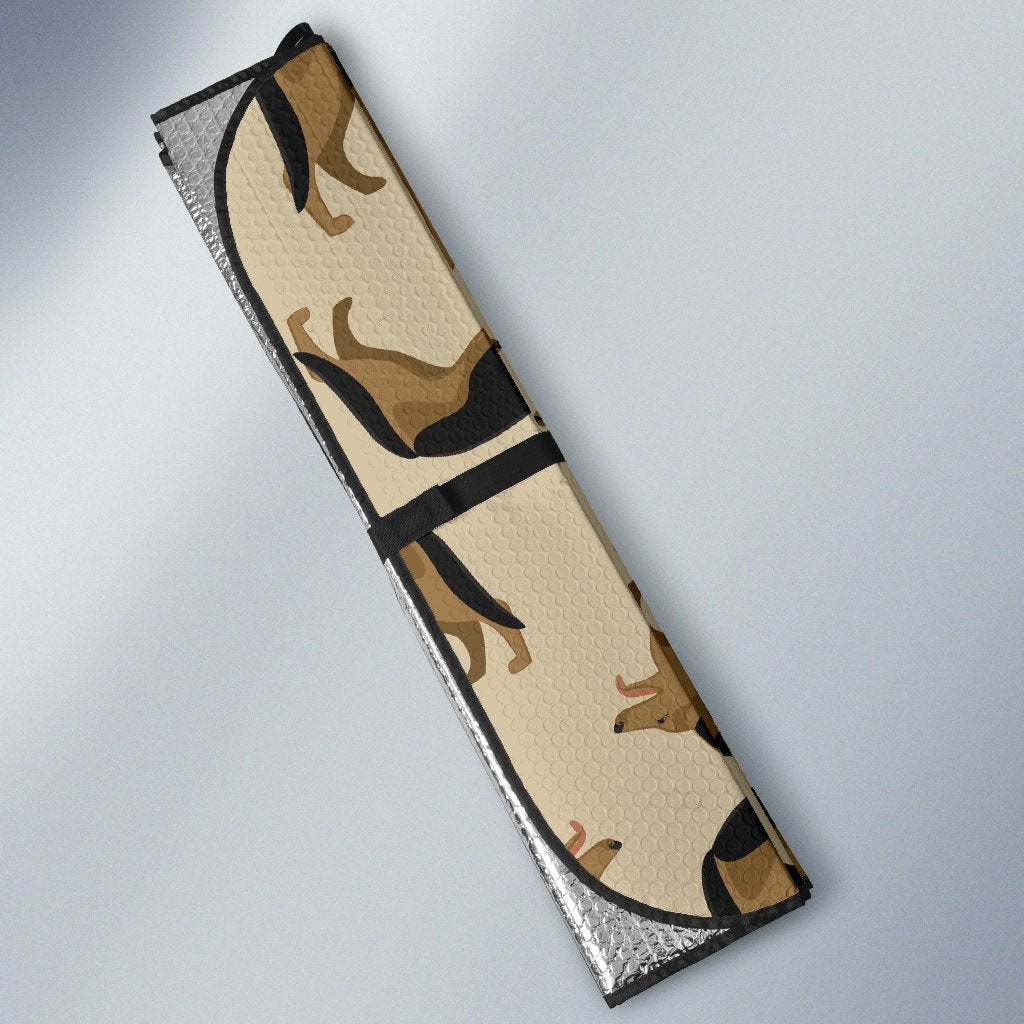 German Shepherd Pattern Print Car Sun Shade-grizzshop