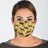 German Shepherd Pattern Print Face Mask-grizzshop