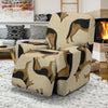 German Shepherd Pattern Print Recliner Cover-grizzshop