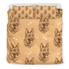 German Shepherd Print Pattern Duvet Cover Bedding Set-grizzshop