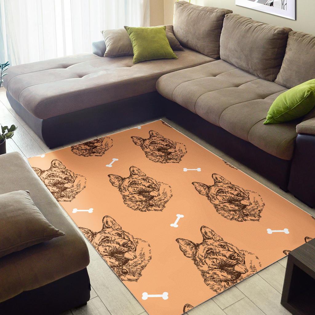 German Shepherd Print Pattern Floor Mat-grizzshop