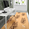 German Shepherd Print Pattern Floor Mat-grizzshop