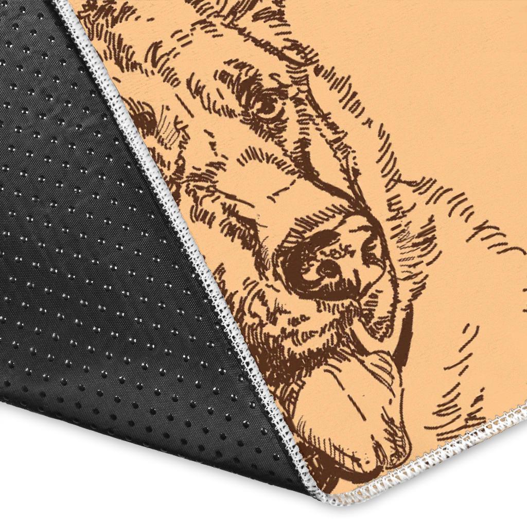 German Shepherd Print Pattern Floor Mat-grizzshop