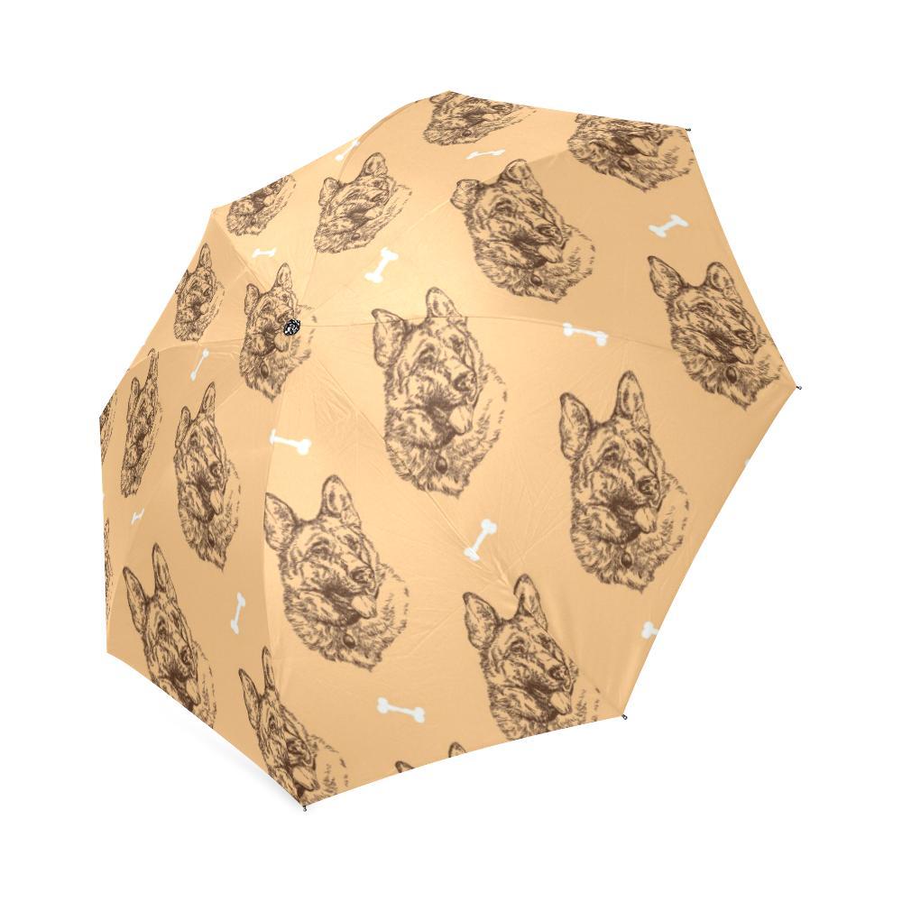 German Shepherd Print Pattern Foldable Umbrella-grizzshop
