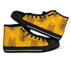 German Shepherd Print Pattern Men Women's High Top Shoes-grizzshop