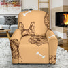 German Shepherd Print Pattern Recliner Cover-grizzshop