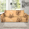 German Shepherd Print Pattern Sofa Covers-grizzshop