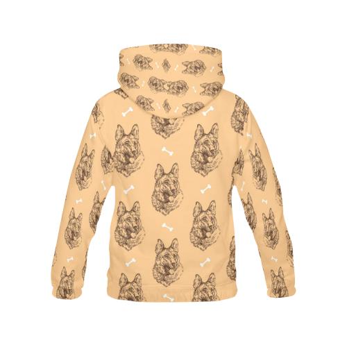 German Shepherd Print Pattern Women Pullover Hoodie-grizzshop