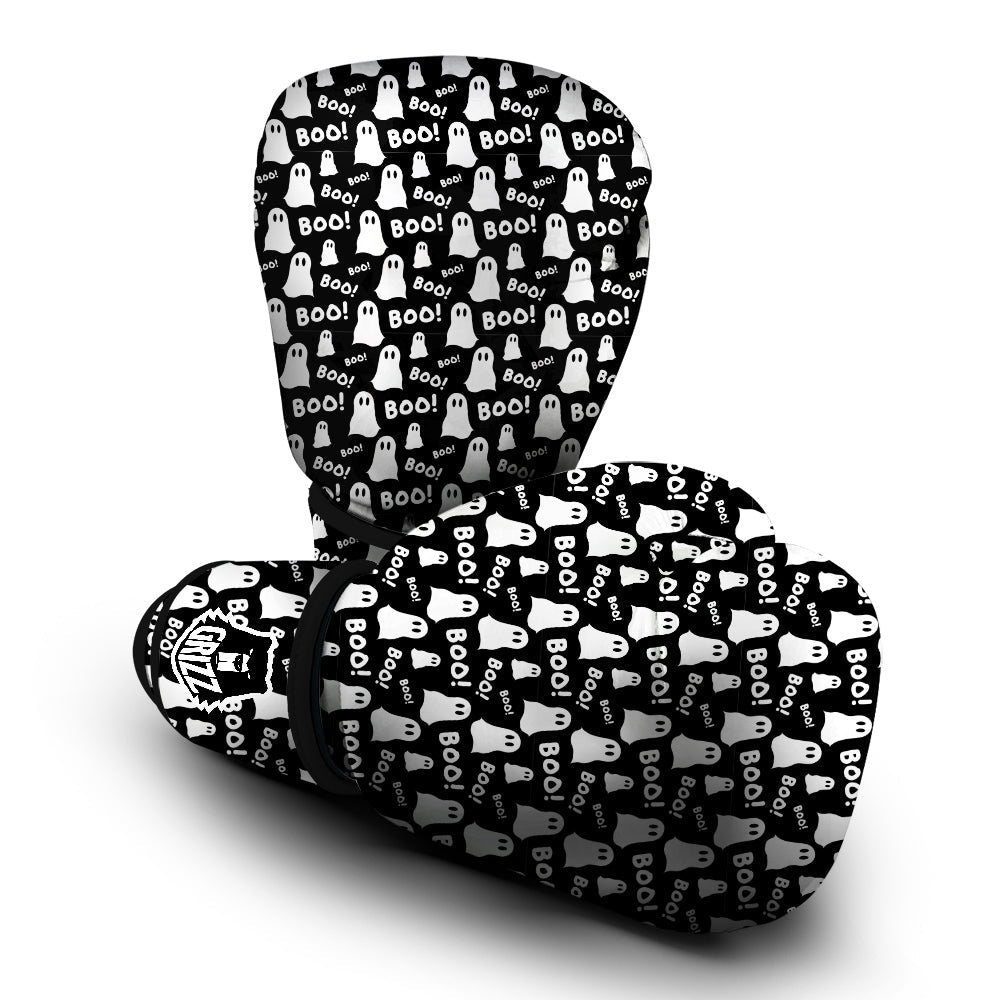 Ghost Cartoon Print Pattern Boxing Gloves-grizzshop