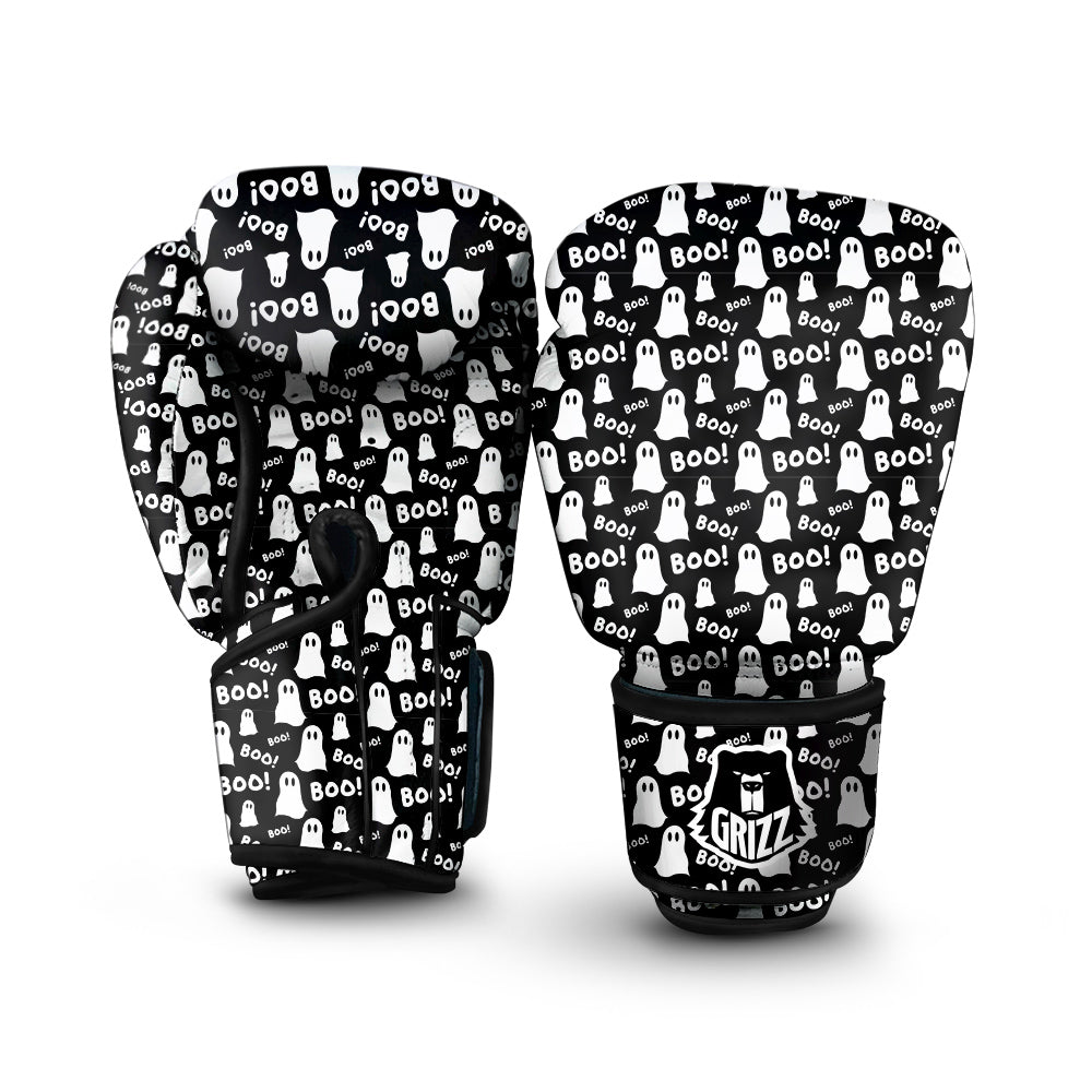 Ghost Cartoon Print Pattern Boxing Gloves-grizzshop