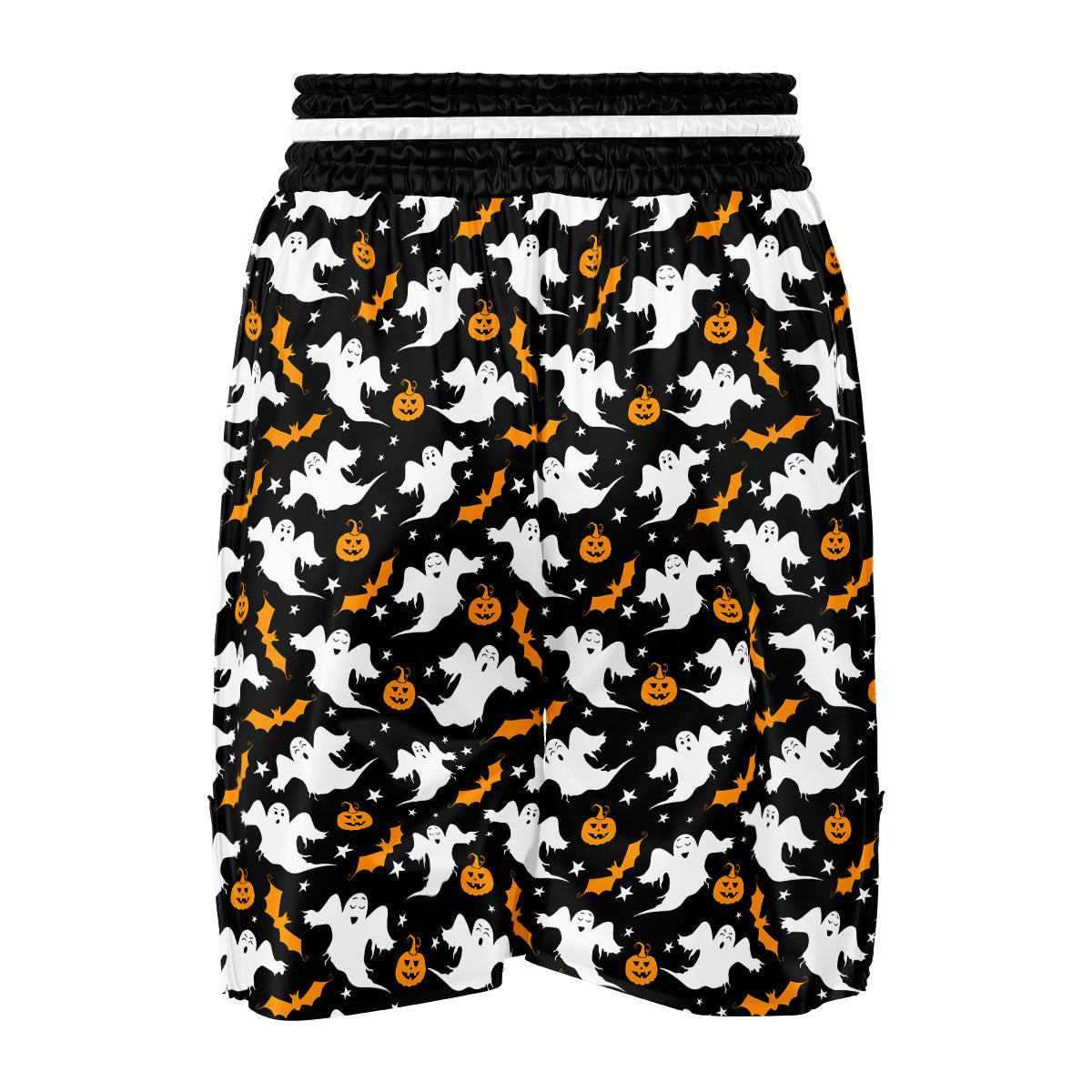 Ghost Halloween Print Pattern Boxing Shorts-grizzshop