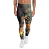 Ghost Skeleton Print Men's Leggings-grizzshop