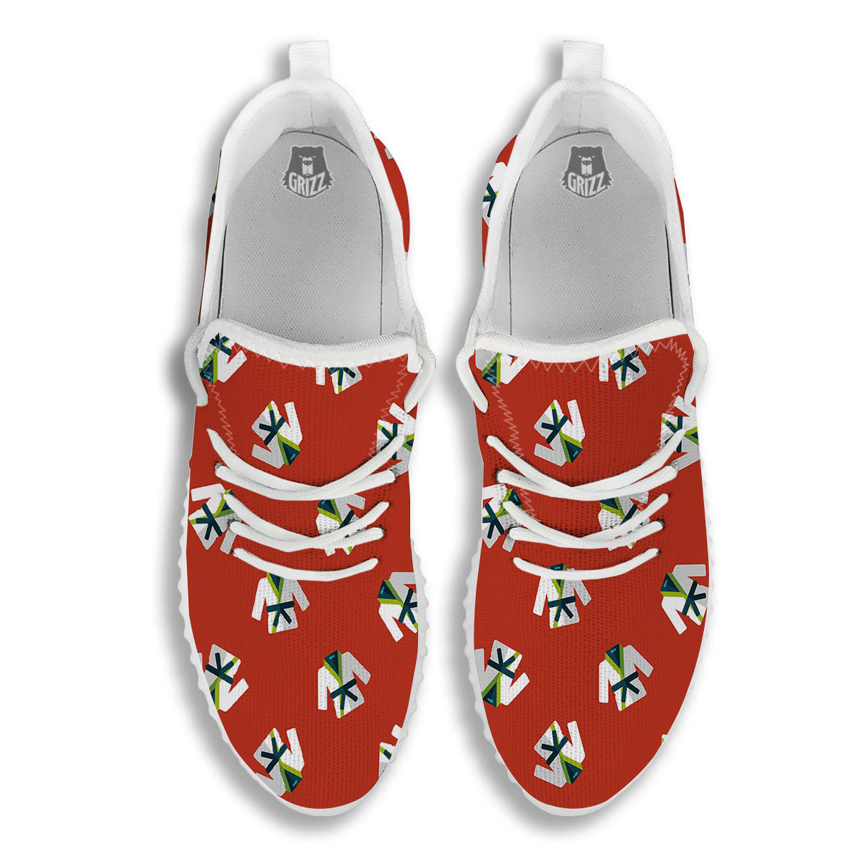 Gi Karate Print Pattern White Walking Shoes-grizzshop